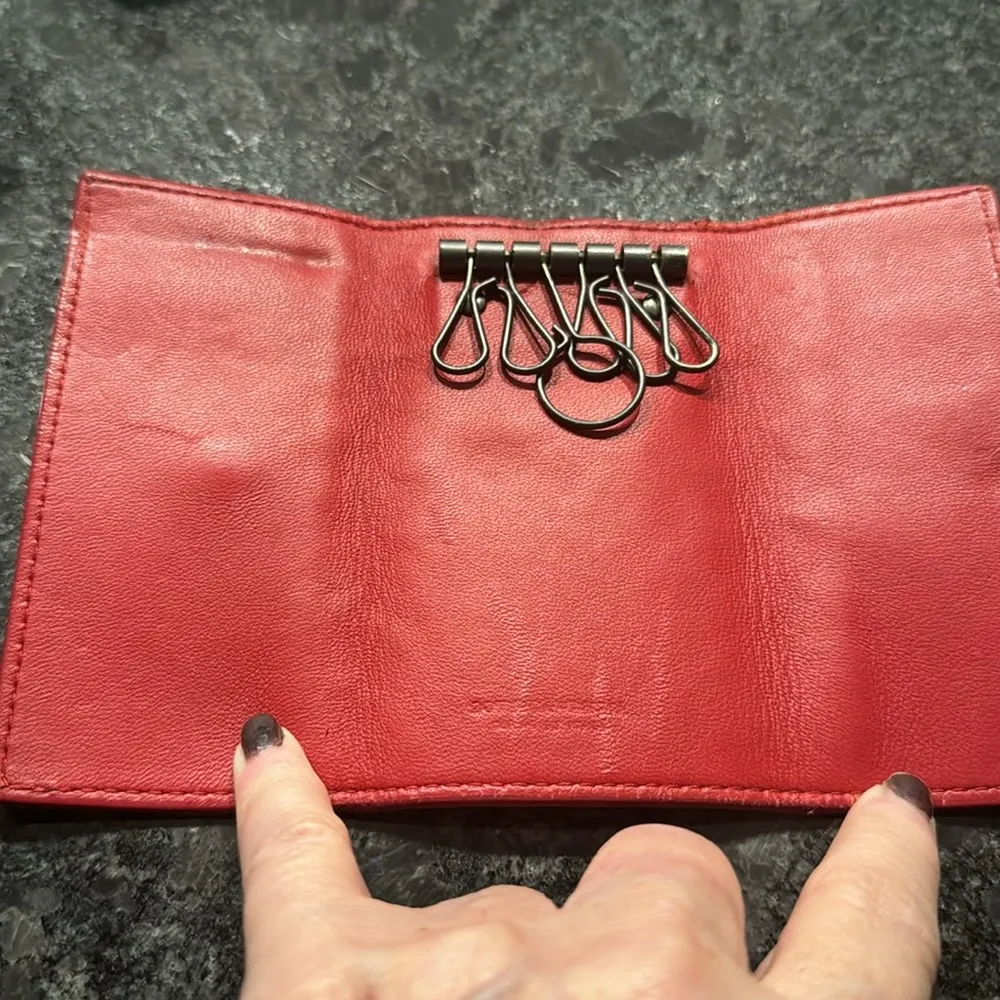 πποΈπBest Key Cles! Bottega Veneta. Red Leather. Gun Metal Hardware.πποΈπ - Image 6