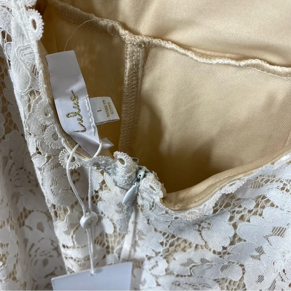 Lulu’s Love Everlasting White Floral Lace Mermaid Maxi Dress NEW B124 Size Large - Image 5