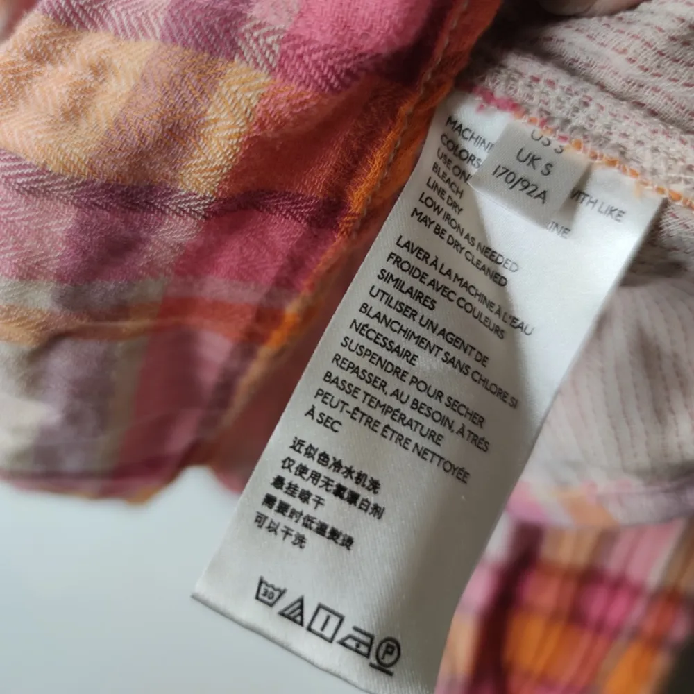 we the free Siena plaid pullover size S - Image 8