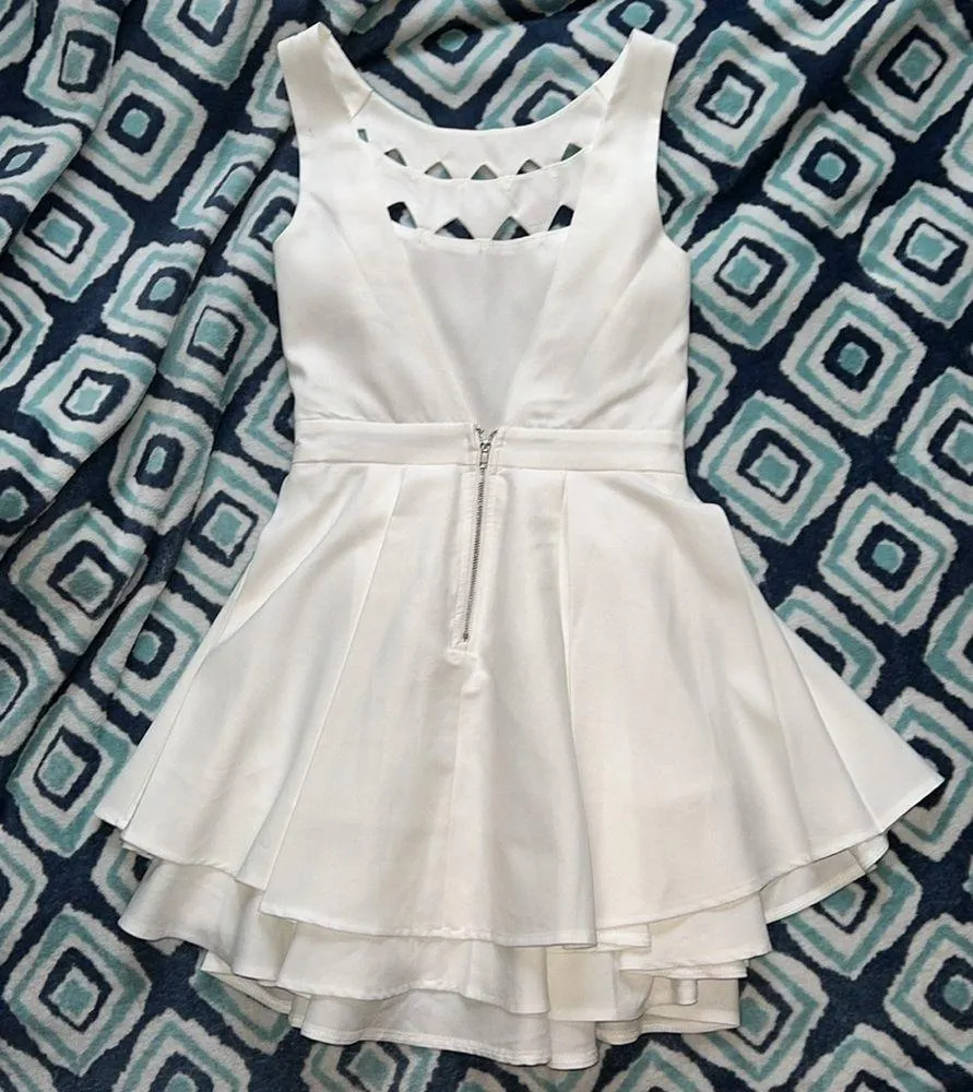 Flirting with Danger Cutout Ivory Dress - Image 5