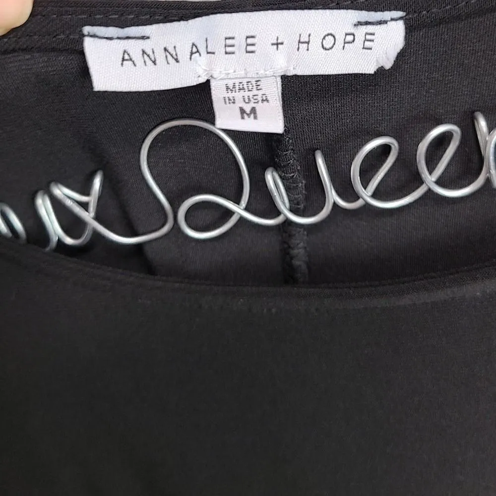 Annalee+Hope Black 3/4 Sleeve Midi‎ Dress Size M - Image 3