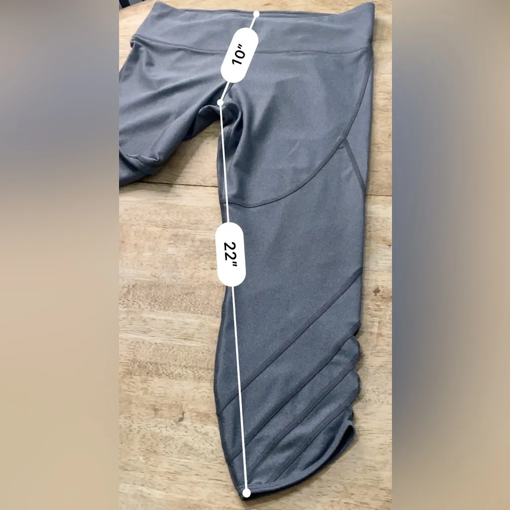 Under Armour Women’s Sz XL Gray HeatGear Hi-Rise Cutout Ankle Leggings - Image 11