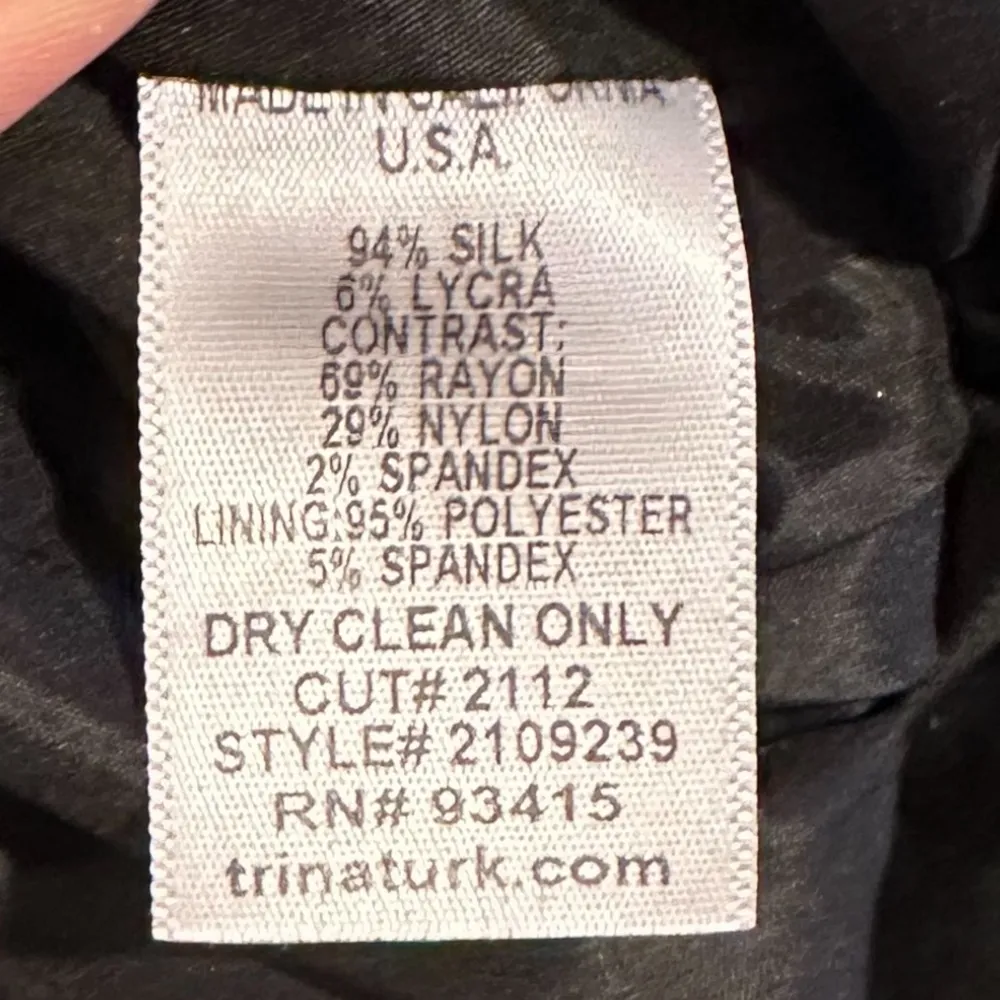 TRINA TURK SILK PINK SLEEVELESS BLACK KNIT PENCIL SKIRT DRESS 4 - Image 8