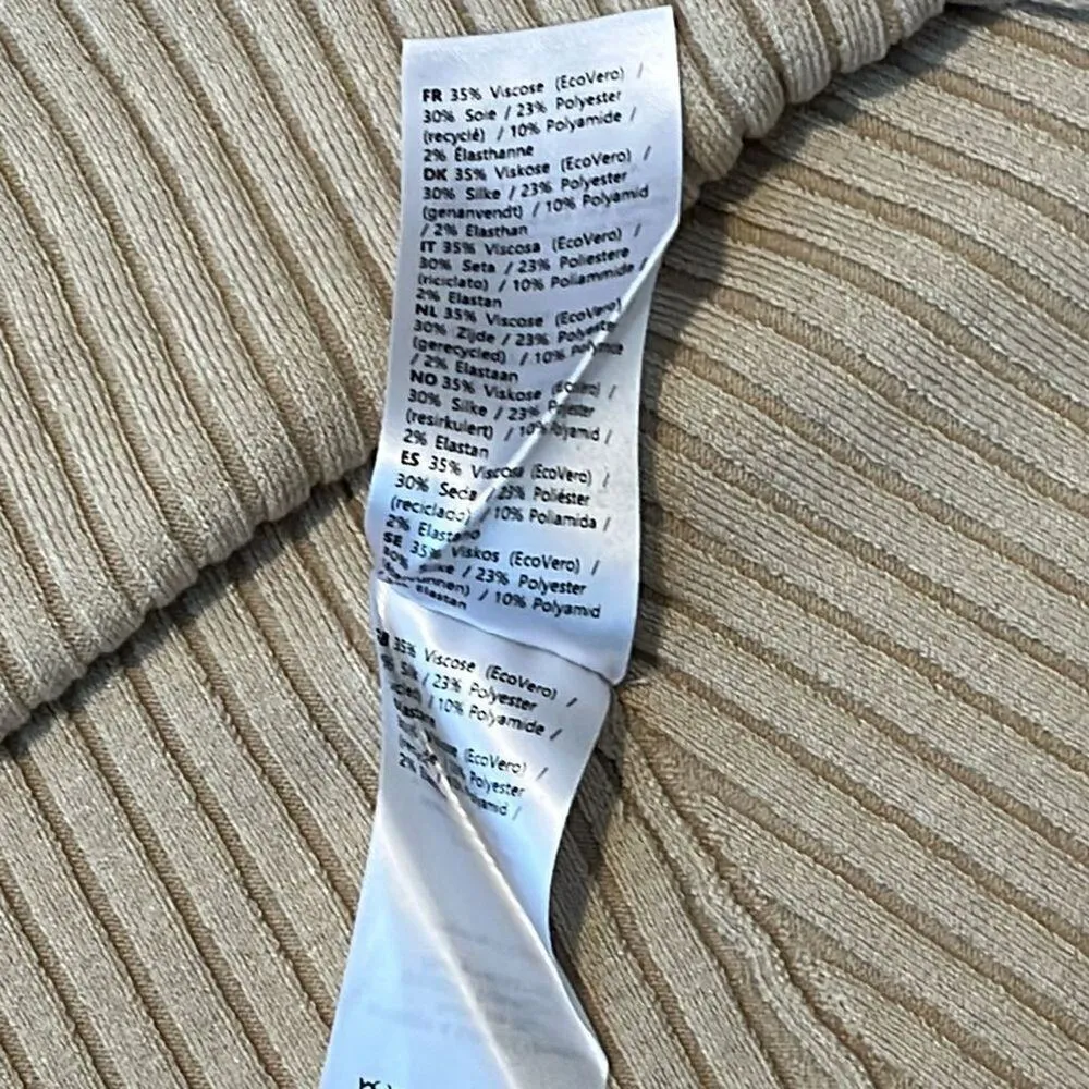 Samsøe Samsøe Lucy Polo Midi Dress 13997 Medium NWT Tan - Image 11