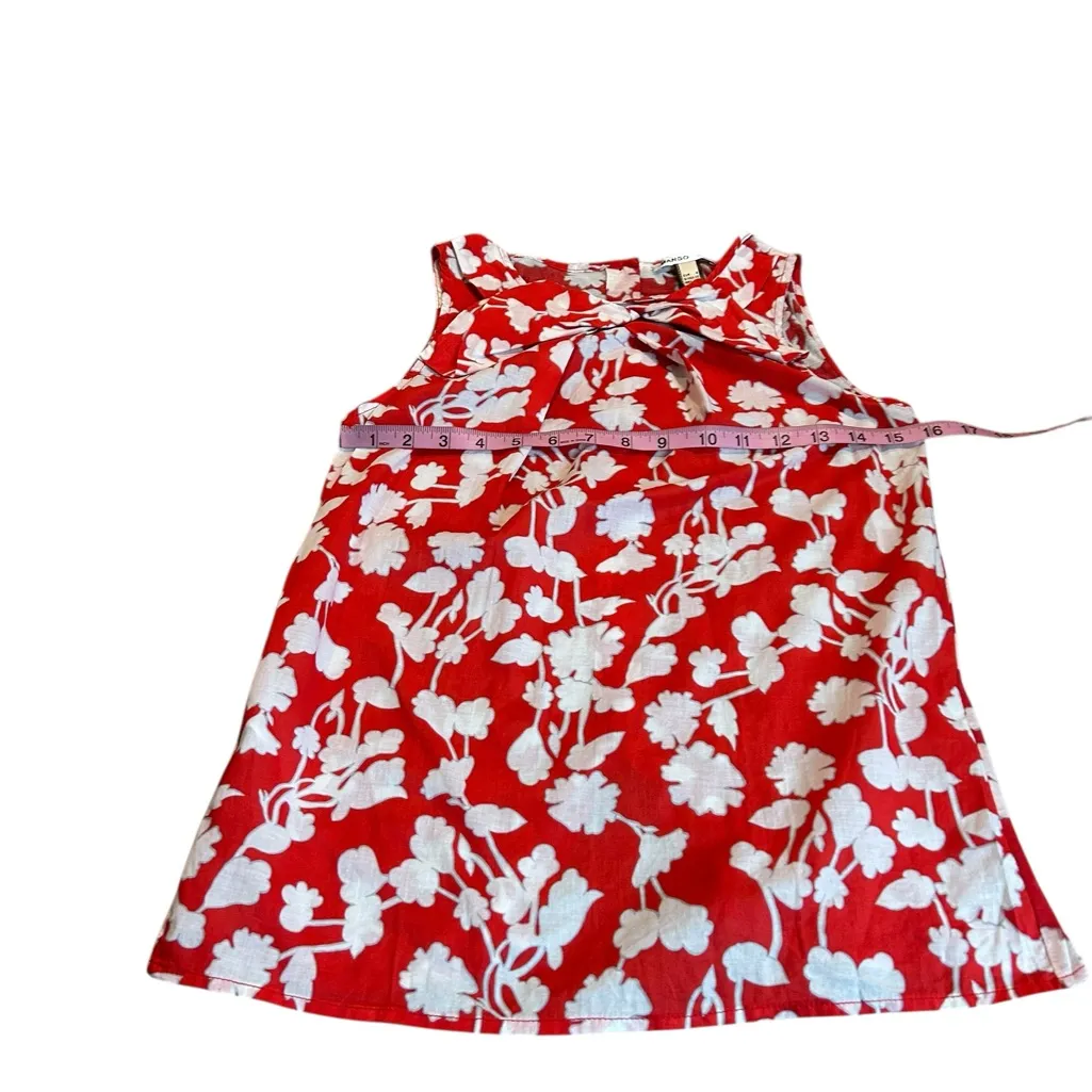 MANGO red floral tank - Image 3