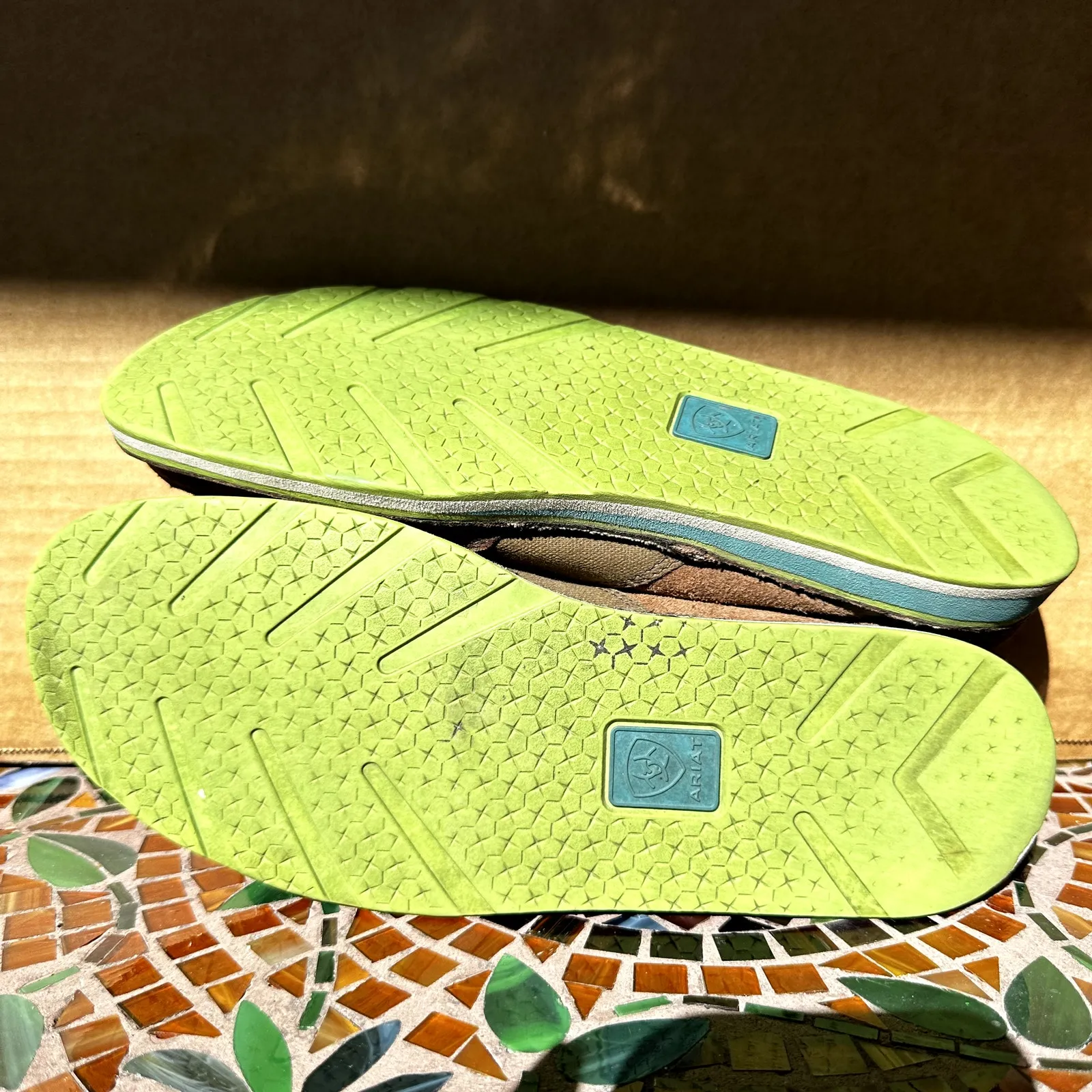 Ariat Cruiser Loafers Suede Leather Duratread Flats Slip On Duratread Brown 8.5B - Image 7