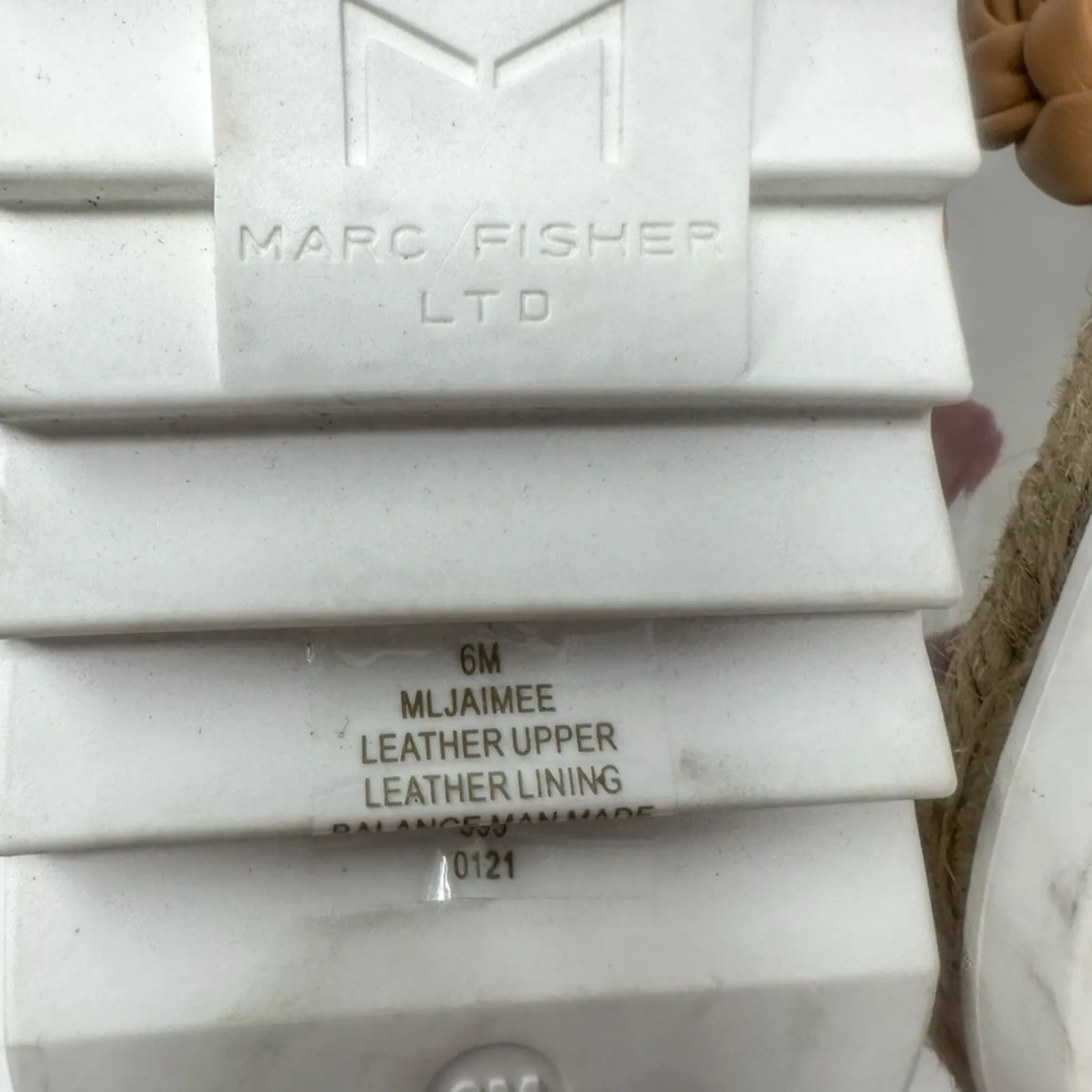 NEW Marc Fisher Women's Jaimee Flat Espadrilles Slip-On Leather Sandals Size 6 - Image 12