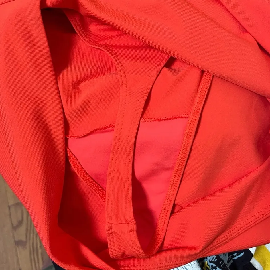 Aritzia Contour New Hot Cheeky Red Micro Tube Thong Skort Size Large Sexy - Image 6