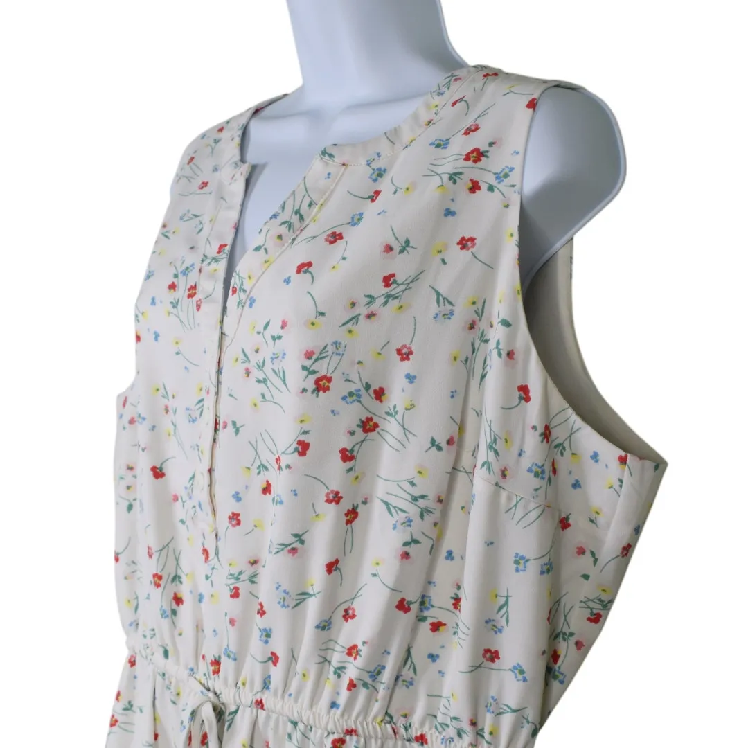 41 Hawthorn Sleeveless Floral Dress Cottagecore Milkmaid Whimsical‎ Feminine 1X - Image 4