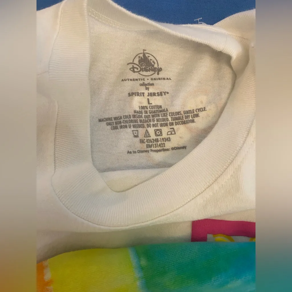 Walt Disney World Parks Dip Dye Adult Spirit Jersey Rainbow Lemon ICON Fresh NWT - Image 7