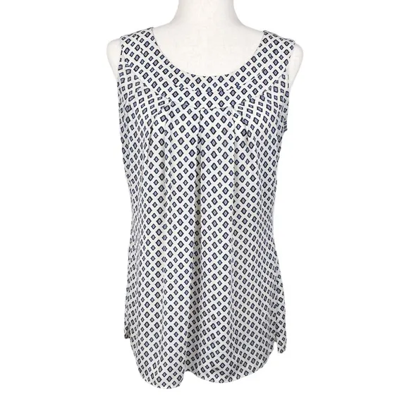 CAbi 3272 Cleo Tunic Tank Sleeveless Printed Scoop Neck Blouse Size Small Career - Image 2