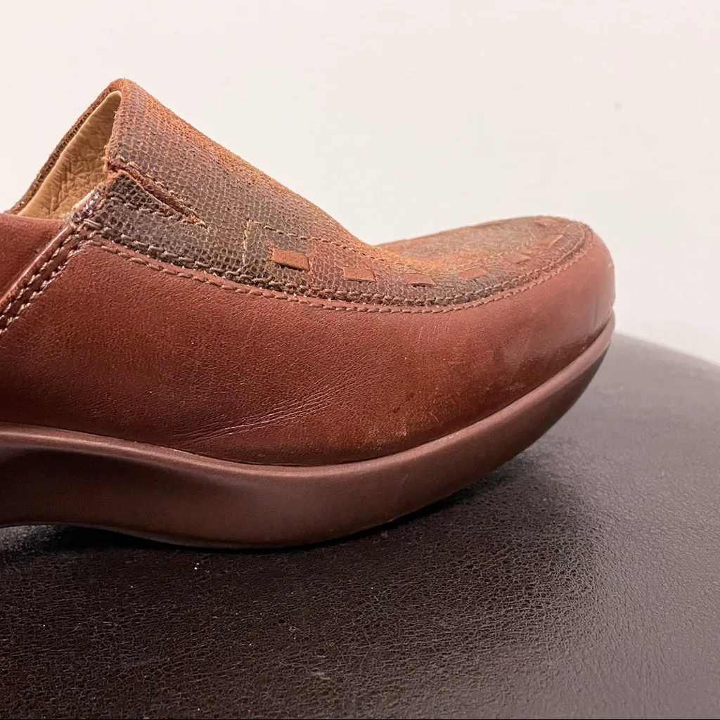 Ariat Brown Leather Clogs 7B 7 B Advanced Stability Cushioning 1000483 *No Box* - Image 10