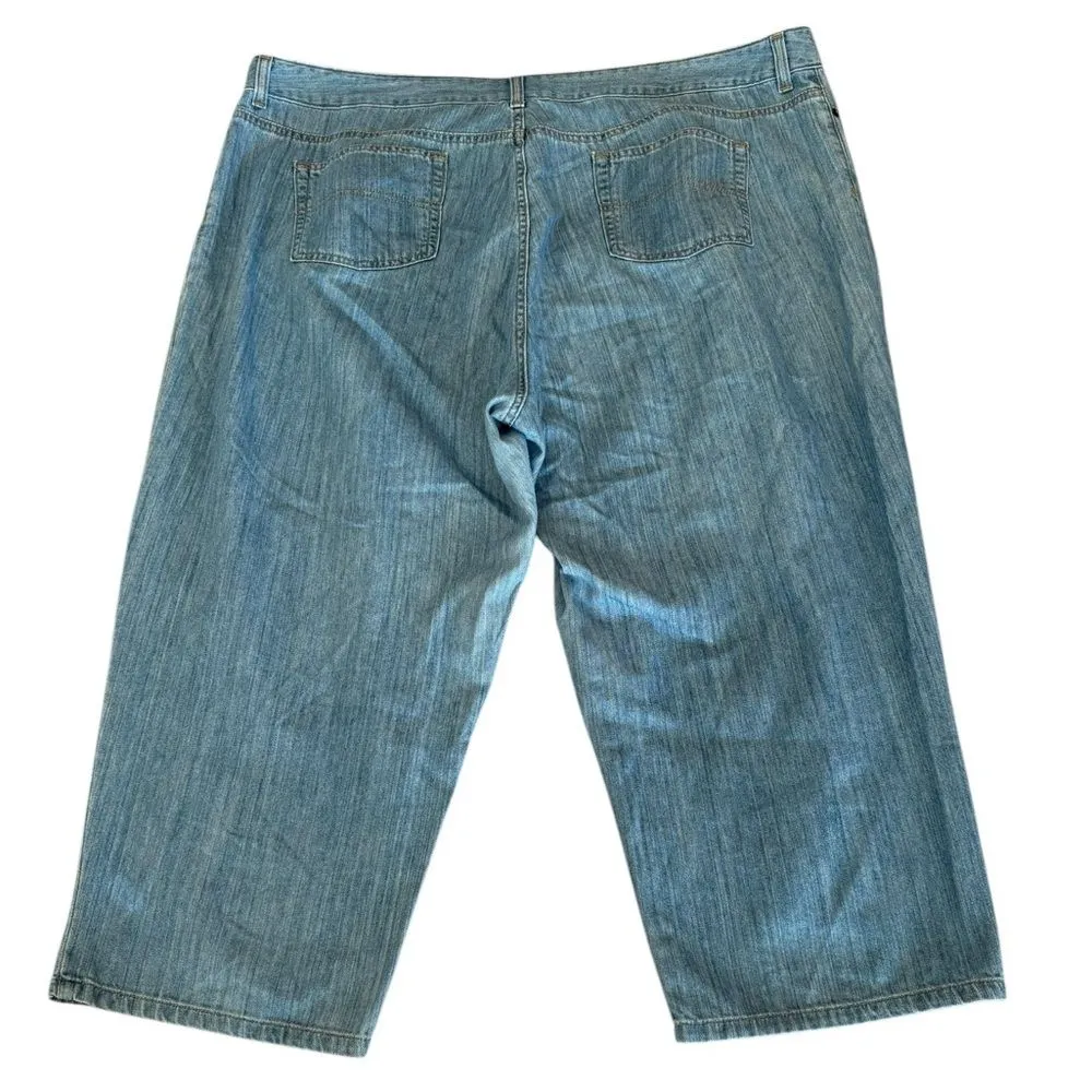 LL Bean Jeans Classic Fit Straight Leg Pima Cotton Women Size 20W Regular Blue - Image 2