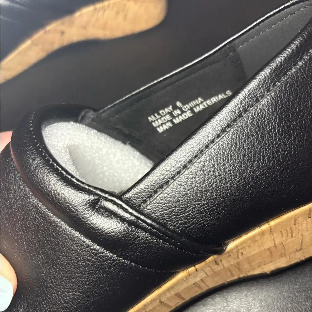 Corkys Black Wedge Women's Shoes Size 6 - Image 2