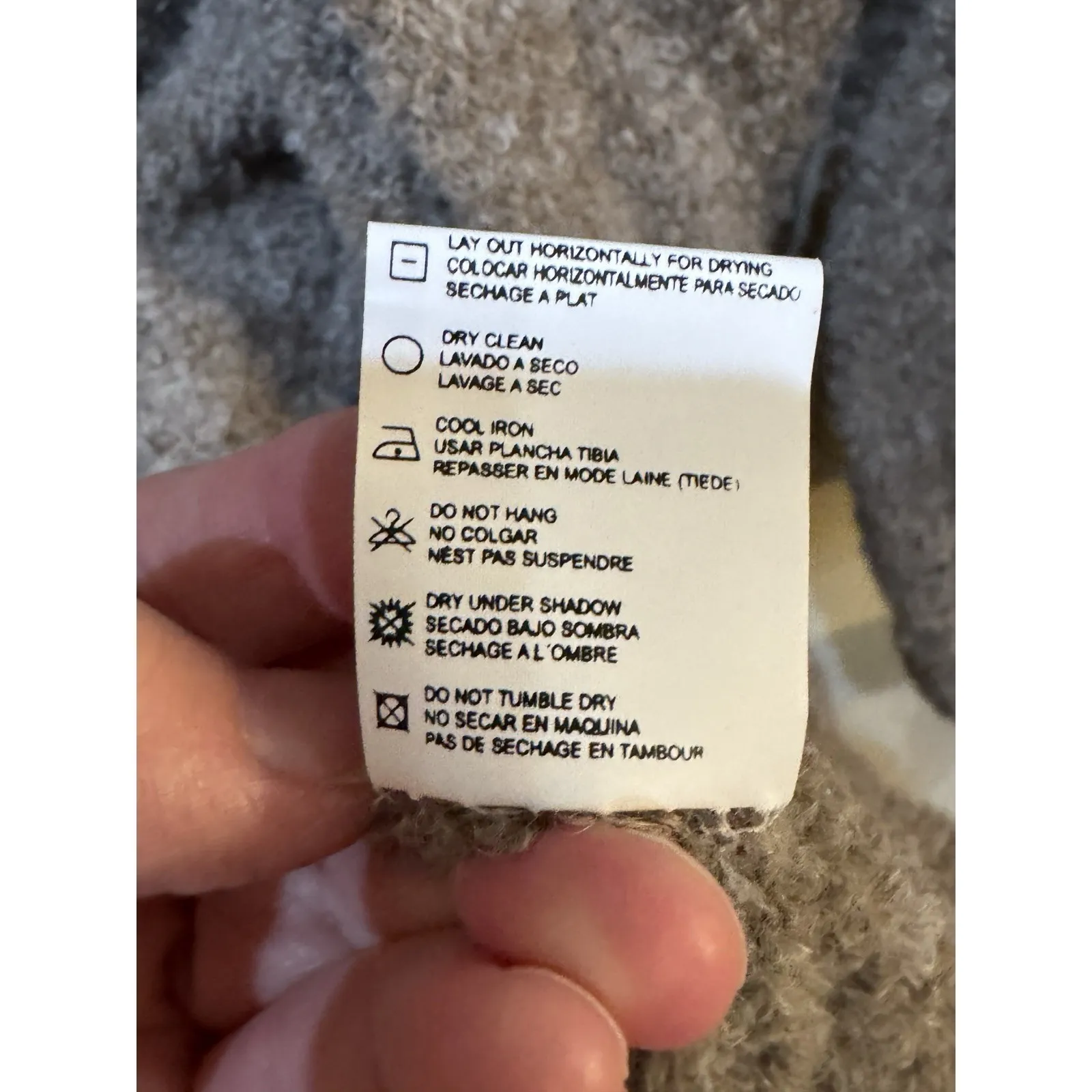 IRIDIUM BURNT Oversized Cozy Sweater Teddy Alpaca Lounge Relaxation One Size Brown Size undefined - Image 7