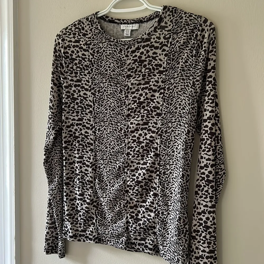 Top shop Cheetah Print Long Sleeve Shirt - Image 2