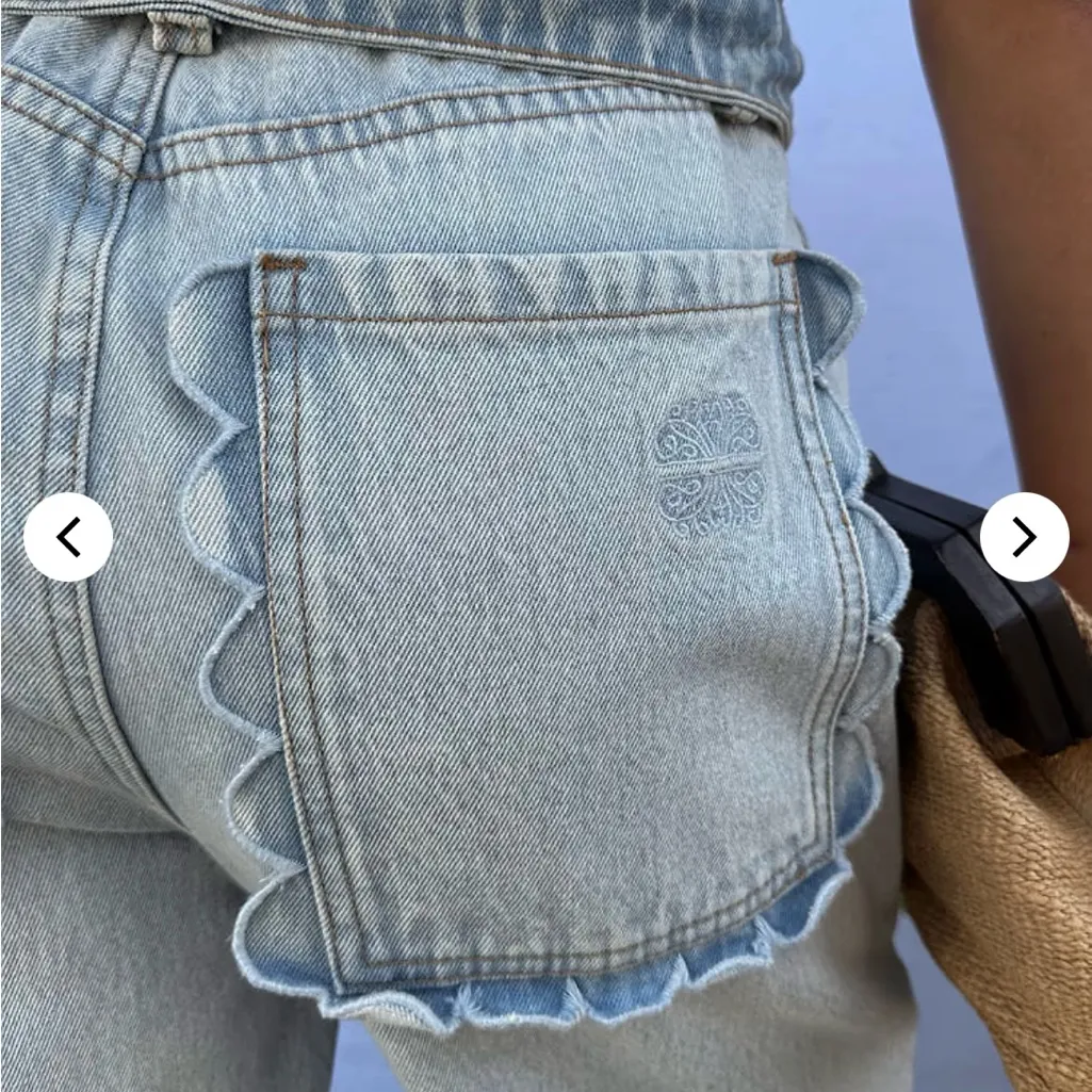 Never Fully Dressed Light Blue Wideleg Jeans Size 14 - Image 2