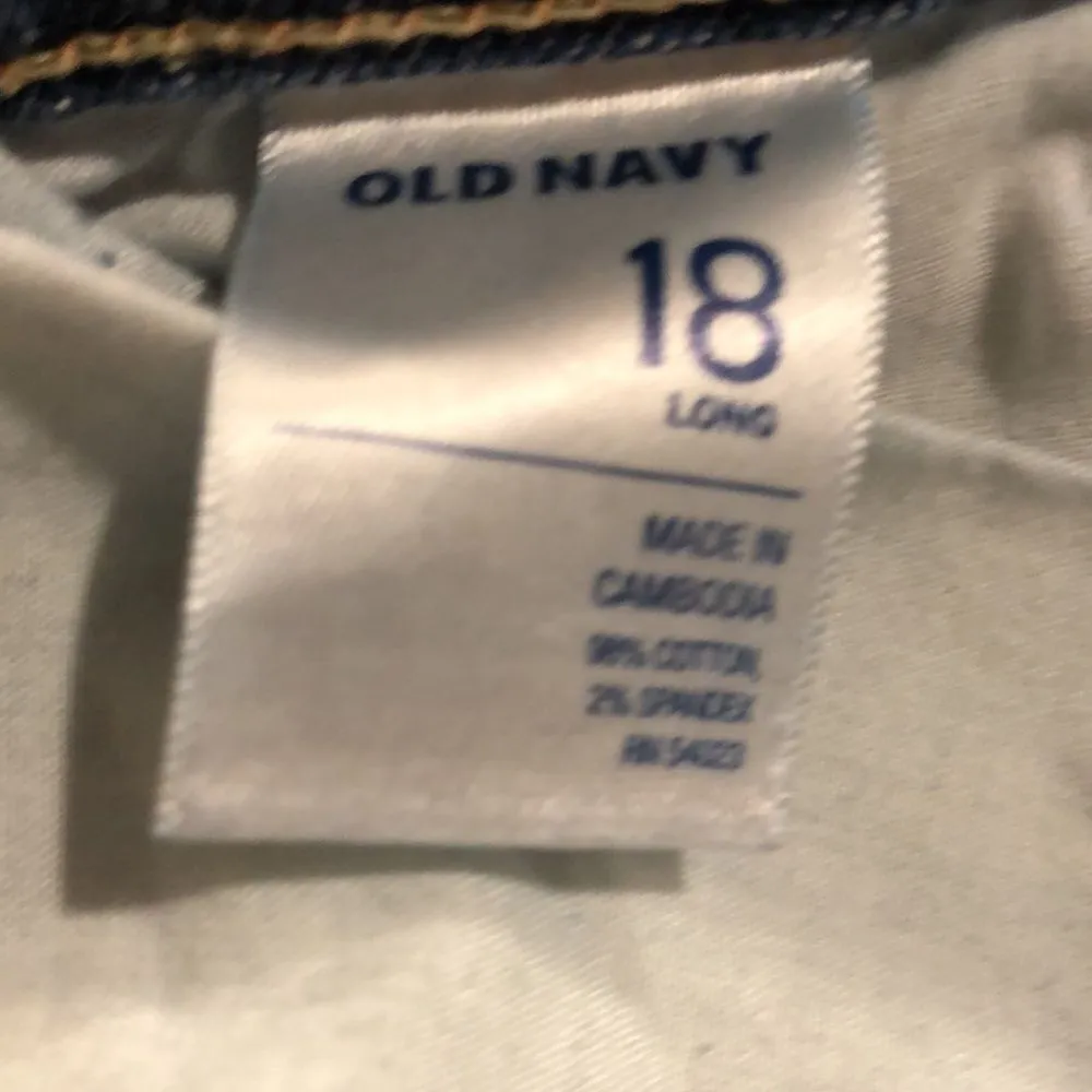 Old Navy The Sweet Heart Jeans Size 18 Longs. - Image 5