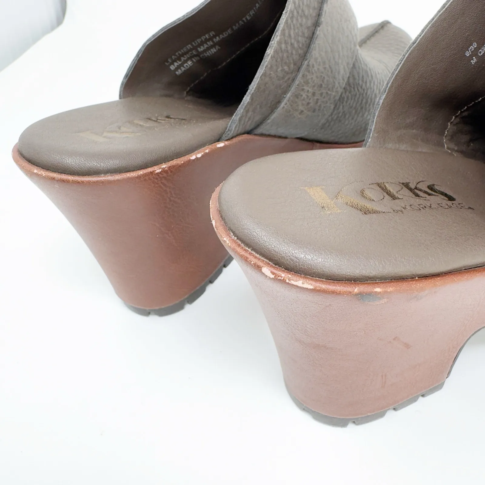 Kork by Kork Ease Mantha Platform Leather Buckle Clog size 8 / 39 - Image 6