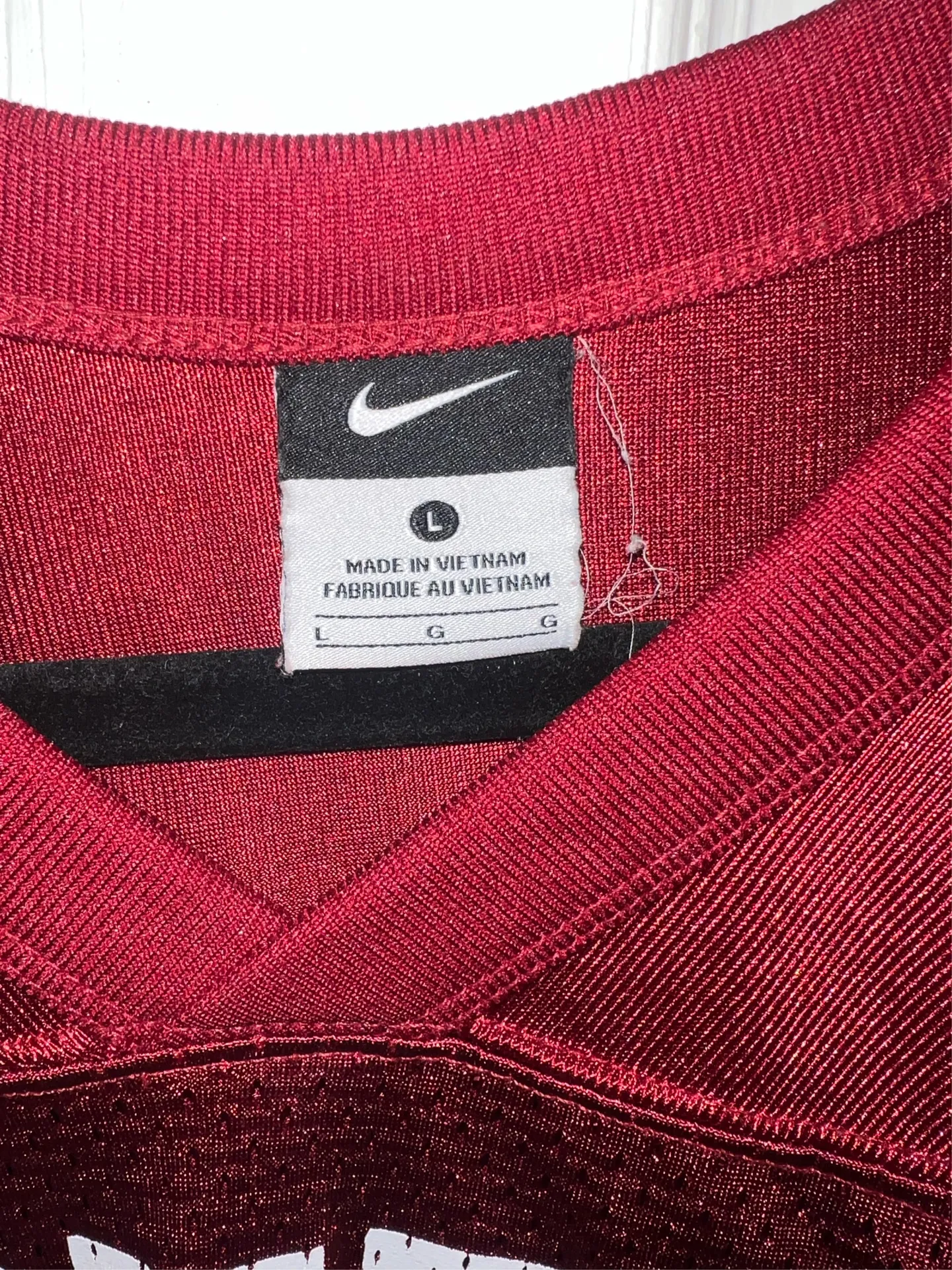 Oklahoma Sooners Jersey Red Size L - Image 3