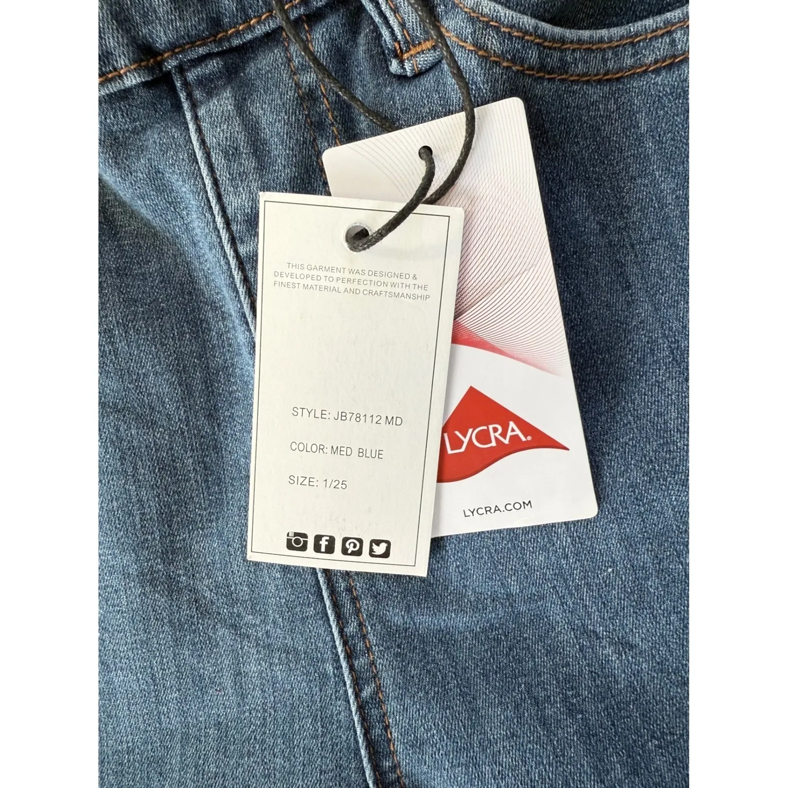 Judy Blue High Waist Skinny Capri Jeans Size 1/25‎ | Coastal Cowgirl | Western - Image 9