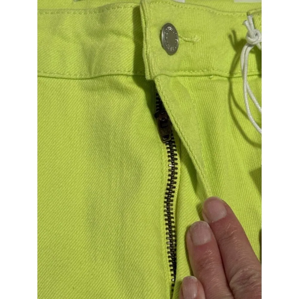 Judy Blue High Waist Slim Fit Neon Green Jeans Size 15/32 JB88456 Beach Vacation - Image 7