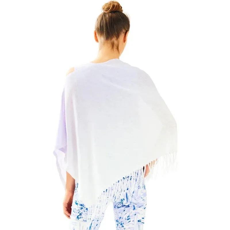 Lilly Pulitzer 100% Linen‎ Marin Sweater Wrap Lilac Verben Beach Bliss Ombre OS - Image 13