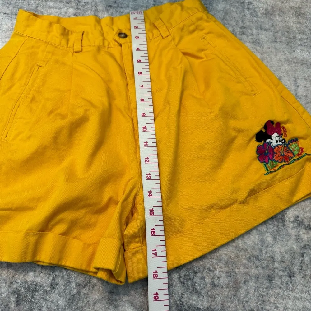 Vintage MICKEY INC Minnie Hawaiian embroidered mom shorts Sz LG - Image 4