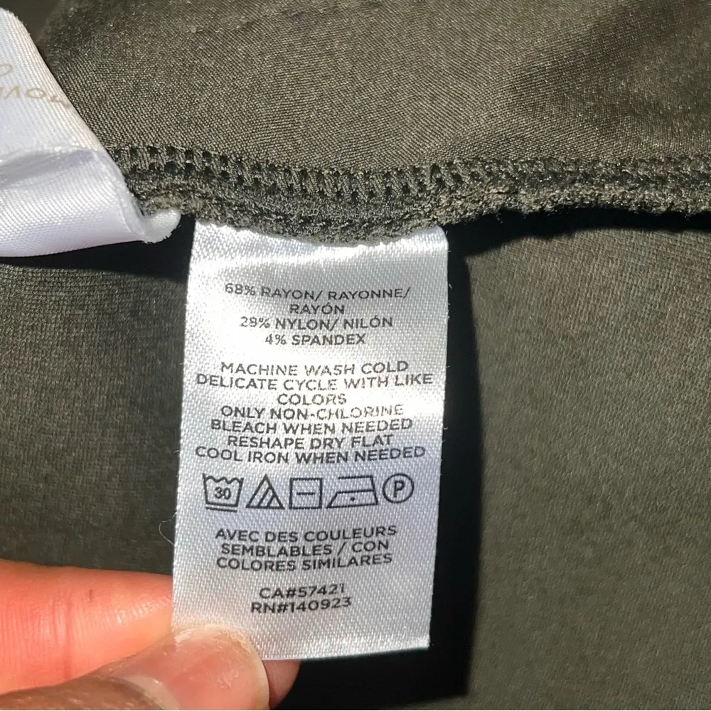 LOFT Forest Green Chinos - Image 6