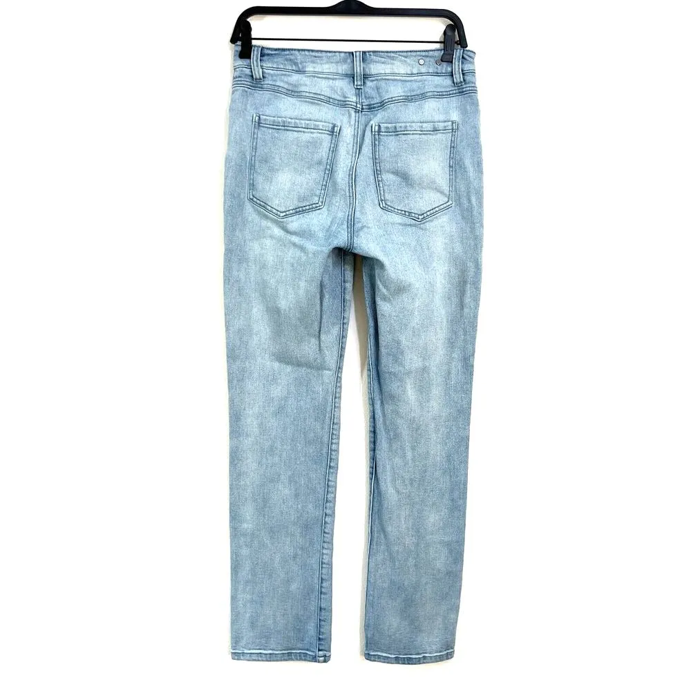 Cabi‎ Jeans Womens 4 Higher Straight Very Light Blue Faded Wash Summer Classic - Image 3