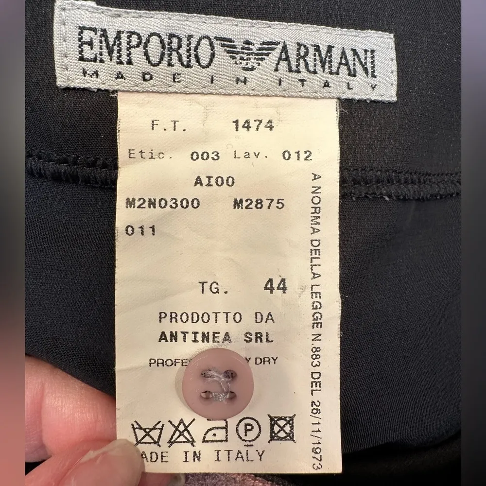 Emporio Armani Silk Velvet Purple Floral Wrap A-Line Skirt Size 44 Italian 8 US - Image 10