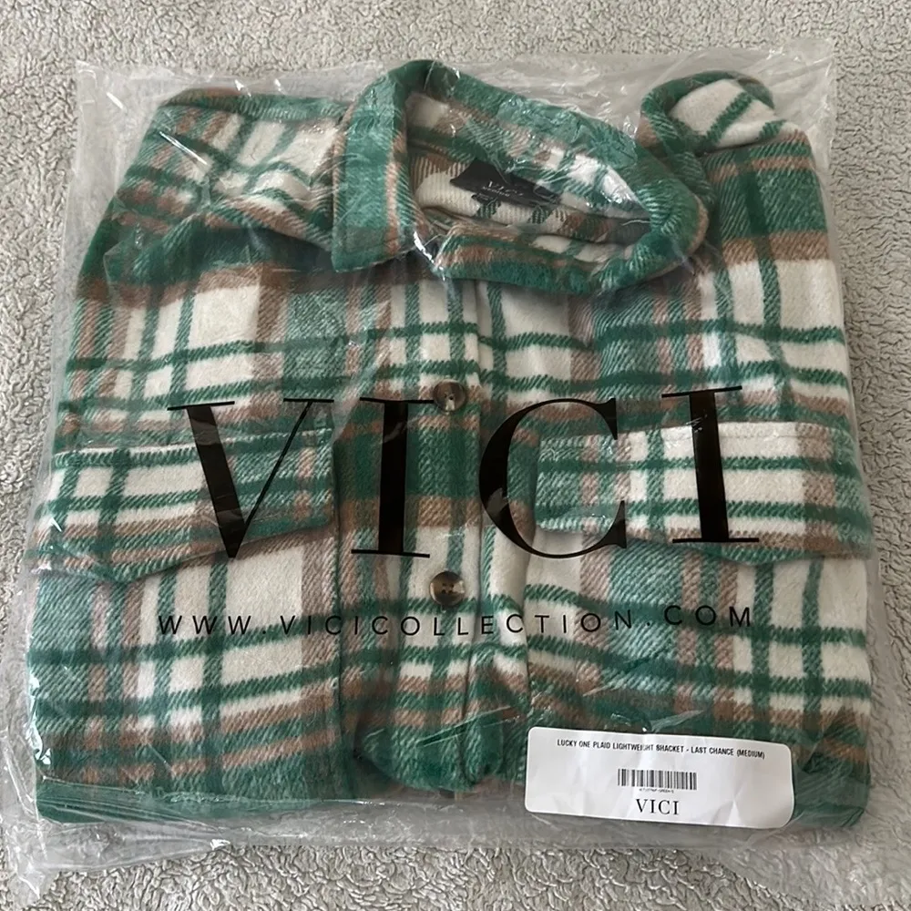 VICI | Lucky One Plaid Shacket - Image 6