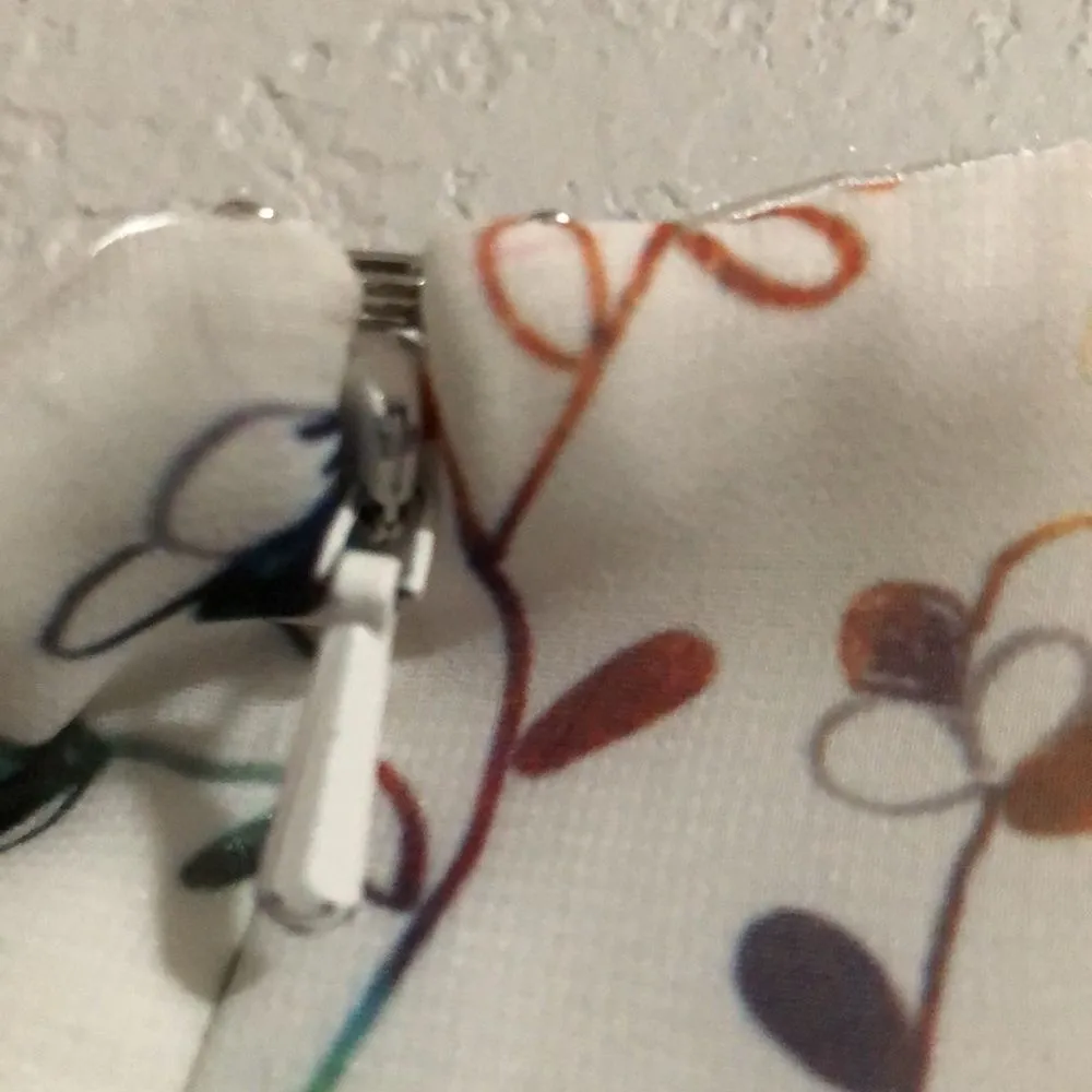 ML Monique Lhuillier Womens Size 0 White Floral High Low Gown - Image 9