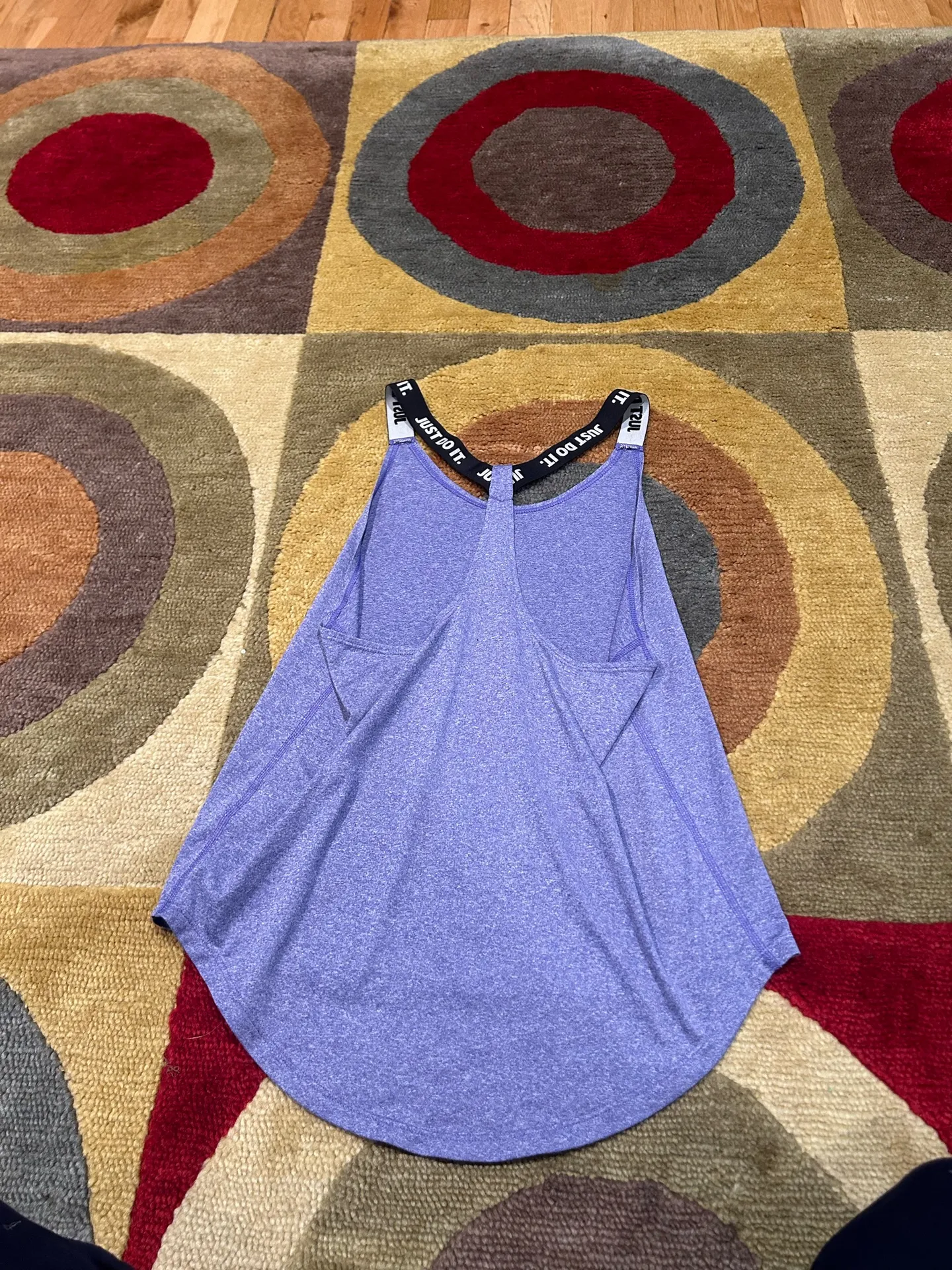 Nike Dri Fit Elastika T Strap Tank Top Racerback Purple Women’s Size Small - Image 3