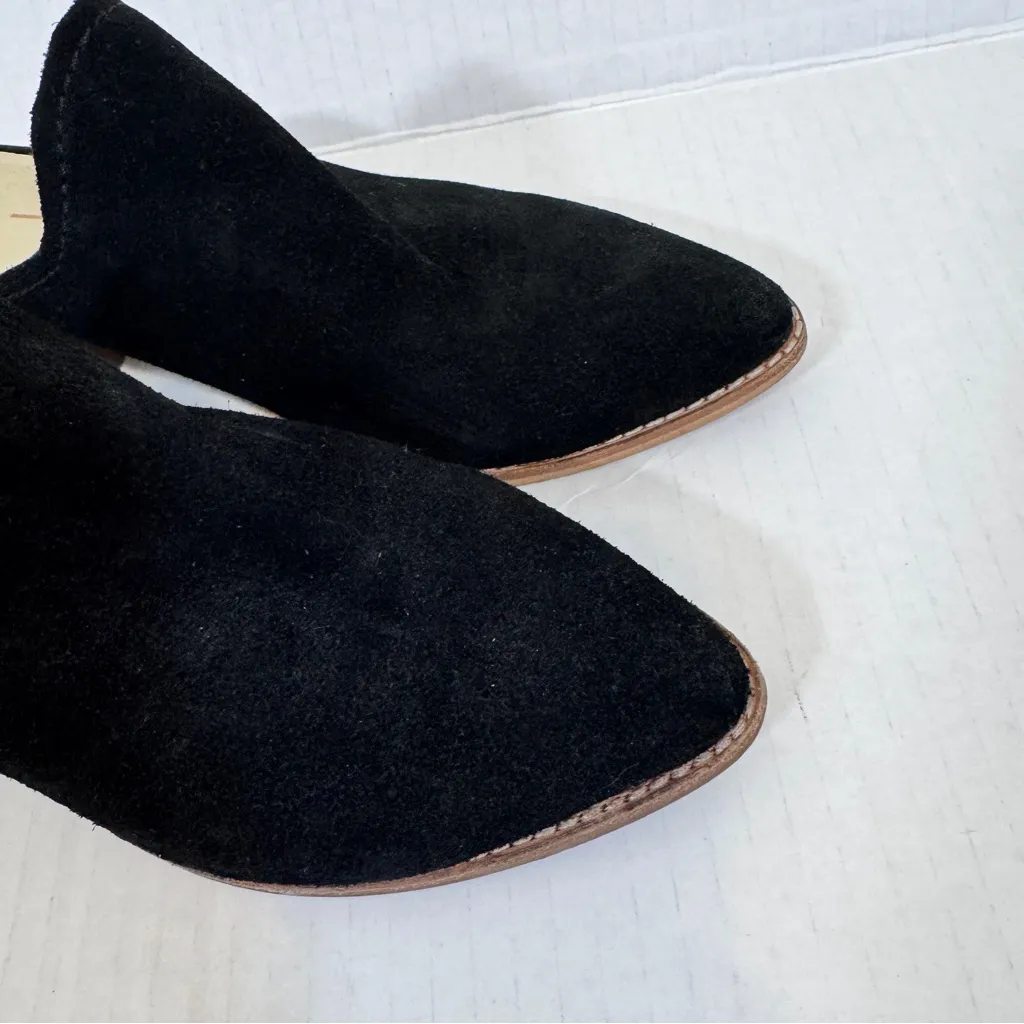Dolce Vita Black Suede Leather Slip On Mule Heels Womens 7.5 Fall Classic Shoes - Image 6