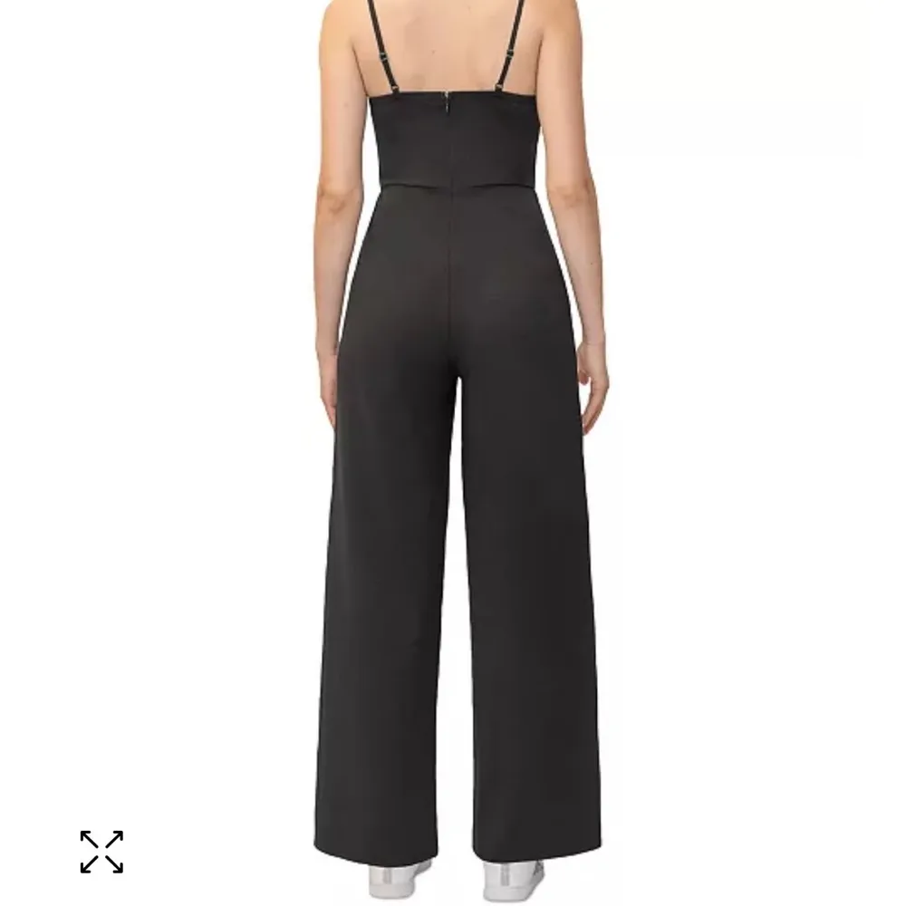 Dylan Ryan NYC Black Fitted Bodice Bustier Wide Leg Sleeveless Jumpsuit Size S - Image 4