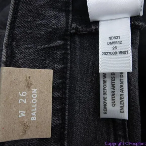 NEW Madewell Balloon Jeans in Brunswick‎ Wash, 26 - Image 16