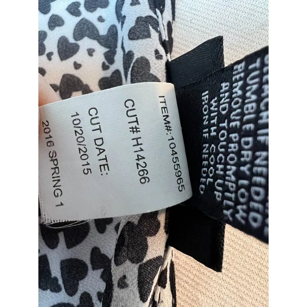 Torrid Plus Size Blouse 2X 2 Sheer long sleeve Hearts 10455965 Long Sleeve Shirt - Image 7