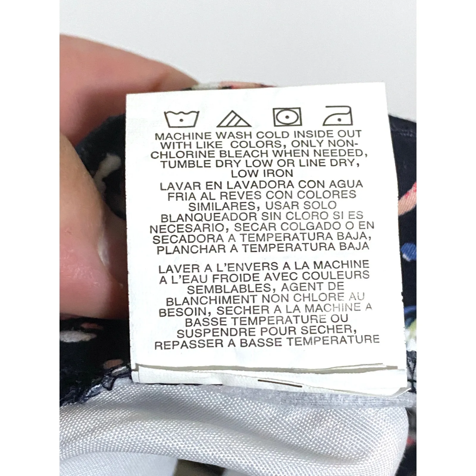 Lee Riders Midrise Shorts Womens 22 Ditsy Floral Dark Romantic Bloomcore Boho - Image 9