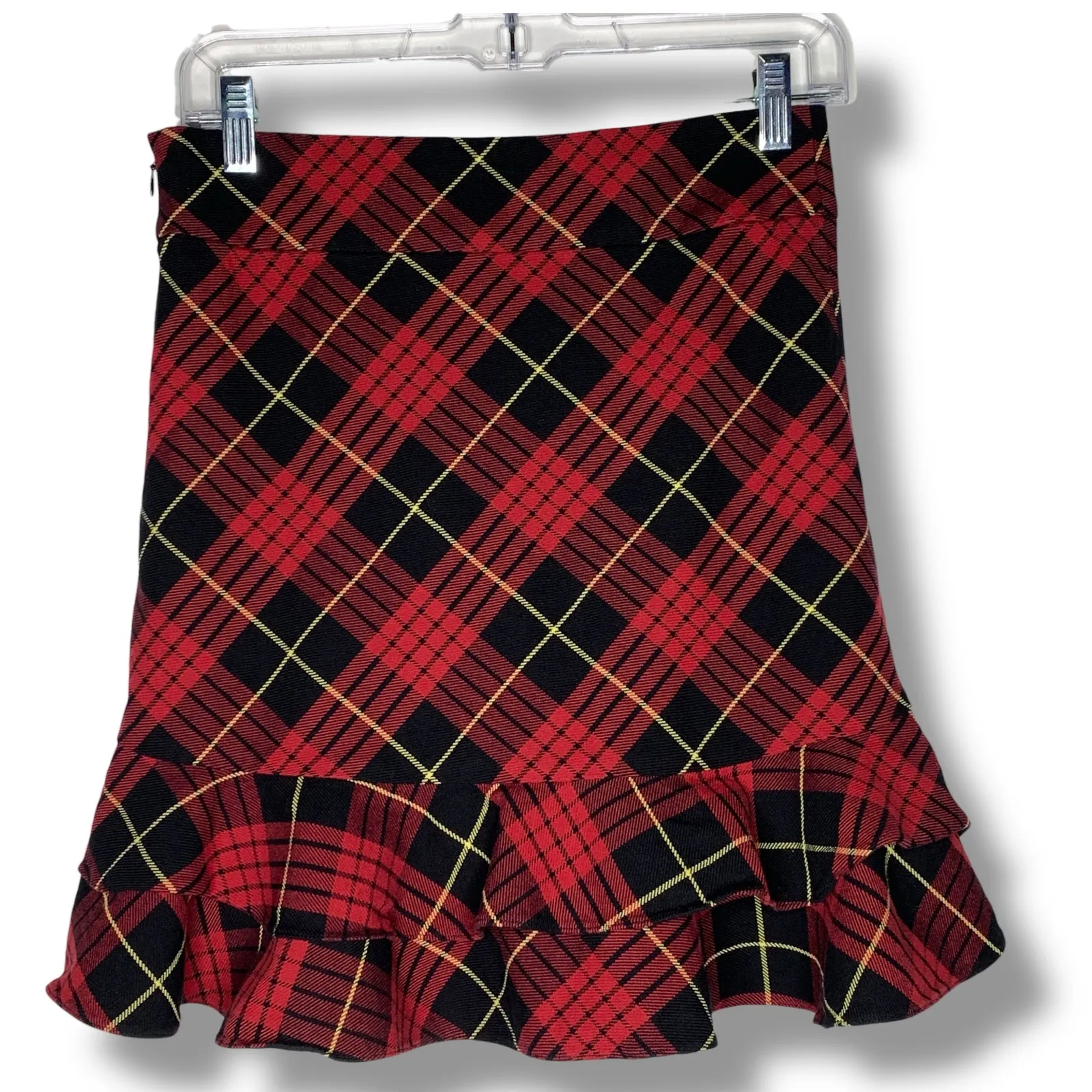 Ralph Lauren Mini Skirt Plaid Plaid Ruffle Academia School Girl 90's Y2K - Image 5