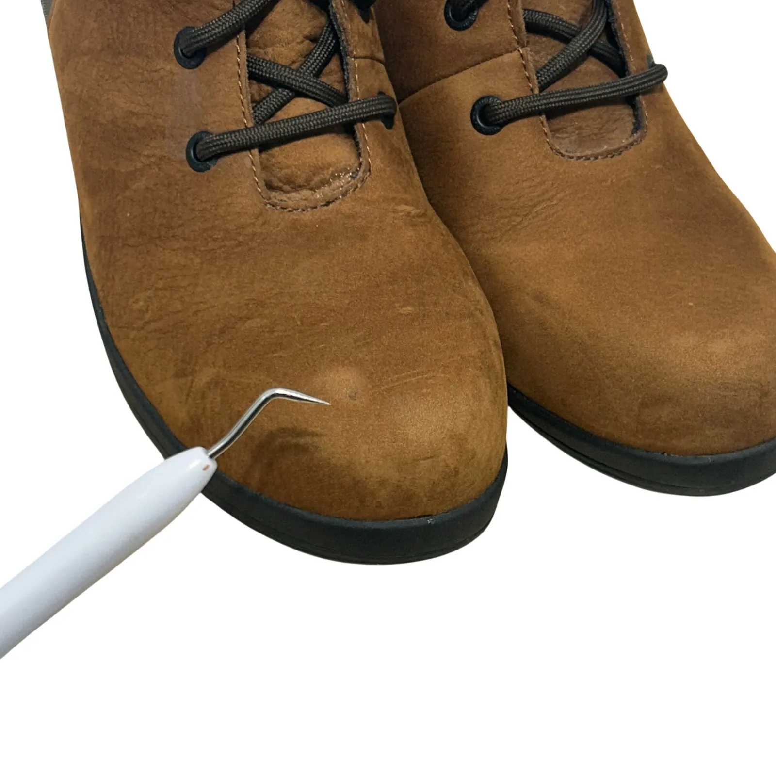 Bogs Women's Audrey Wedge Brown Suede Safety Composite Toe Boots - Image 8