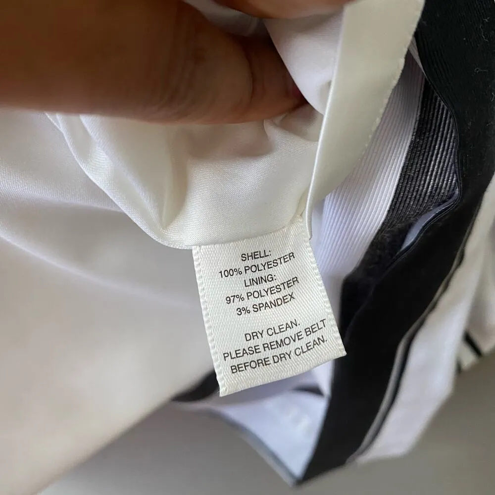 White House Black market size 0 striped a‎ lying cocktail dress - Image 5