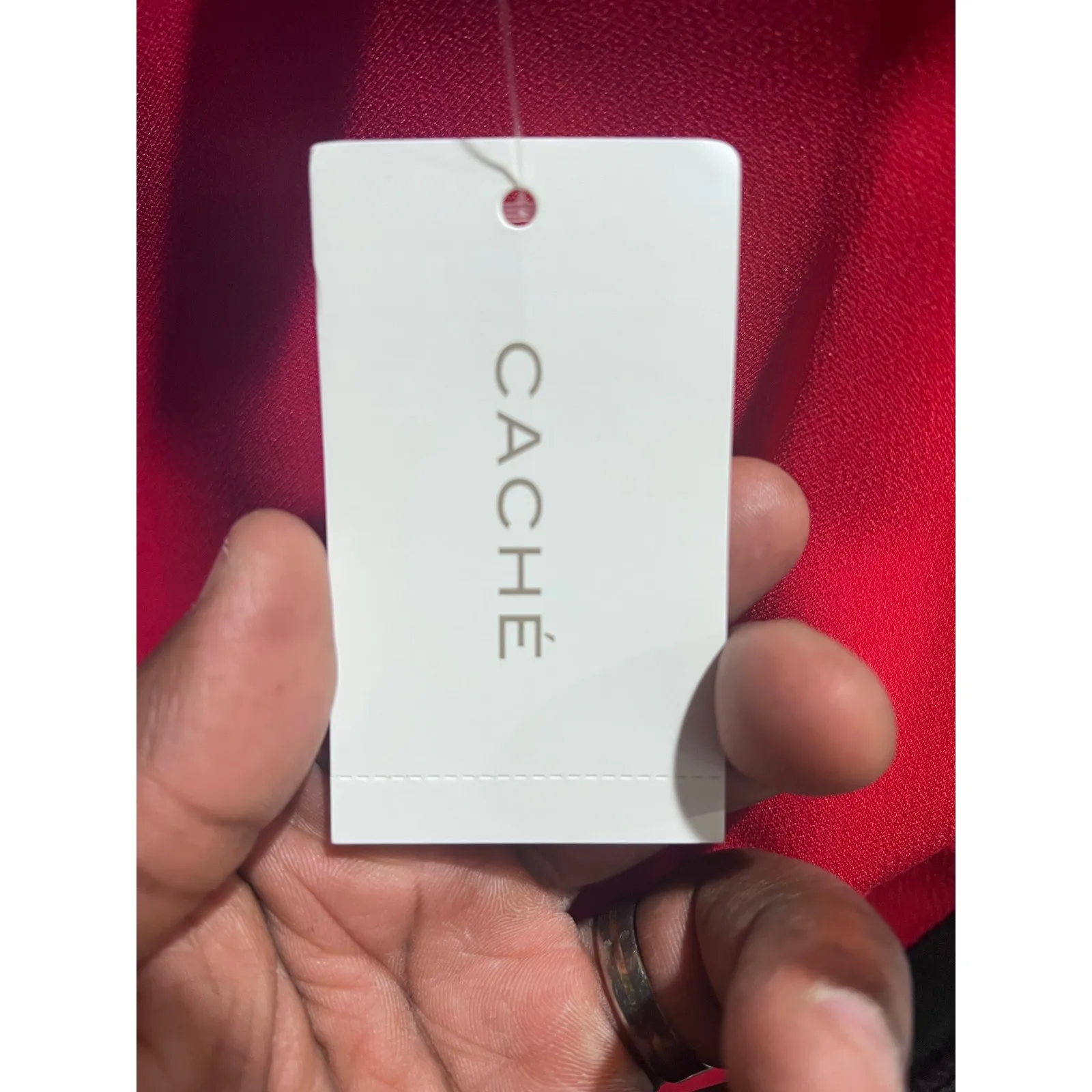 Caché Women’s Red Black Mesh Bodycon Cocktail Mini Dress Size 0 NWT - Image 6