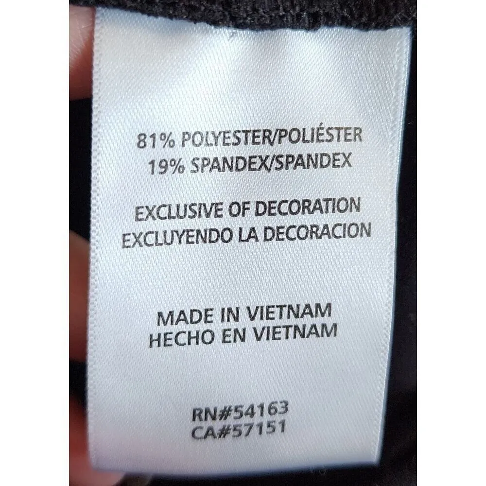 DKNY Bike Shorts High Waist Activewear Athletic Black Shorts‎ Pockets - Image 4