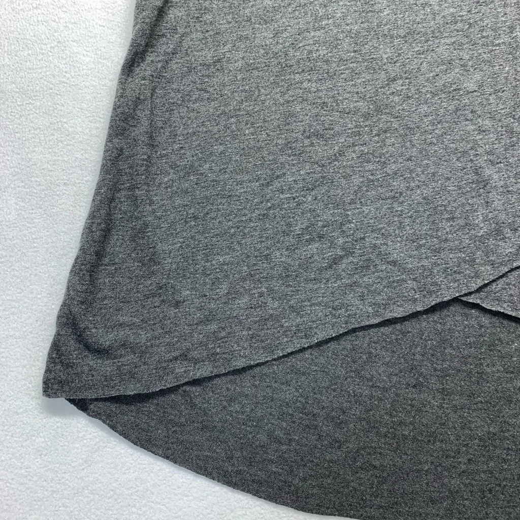 Modern Lux Gray Asymmetrical Sleeveless Muscle Tee - Image 8