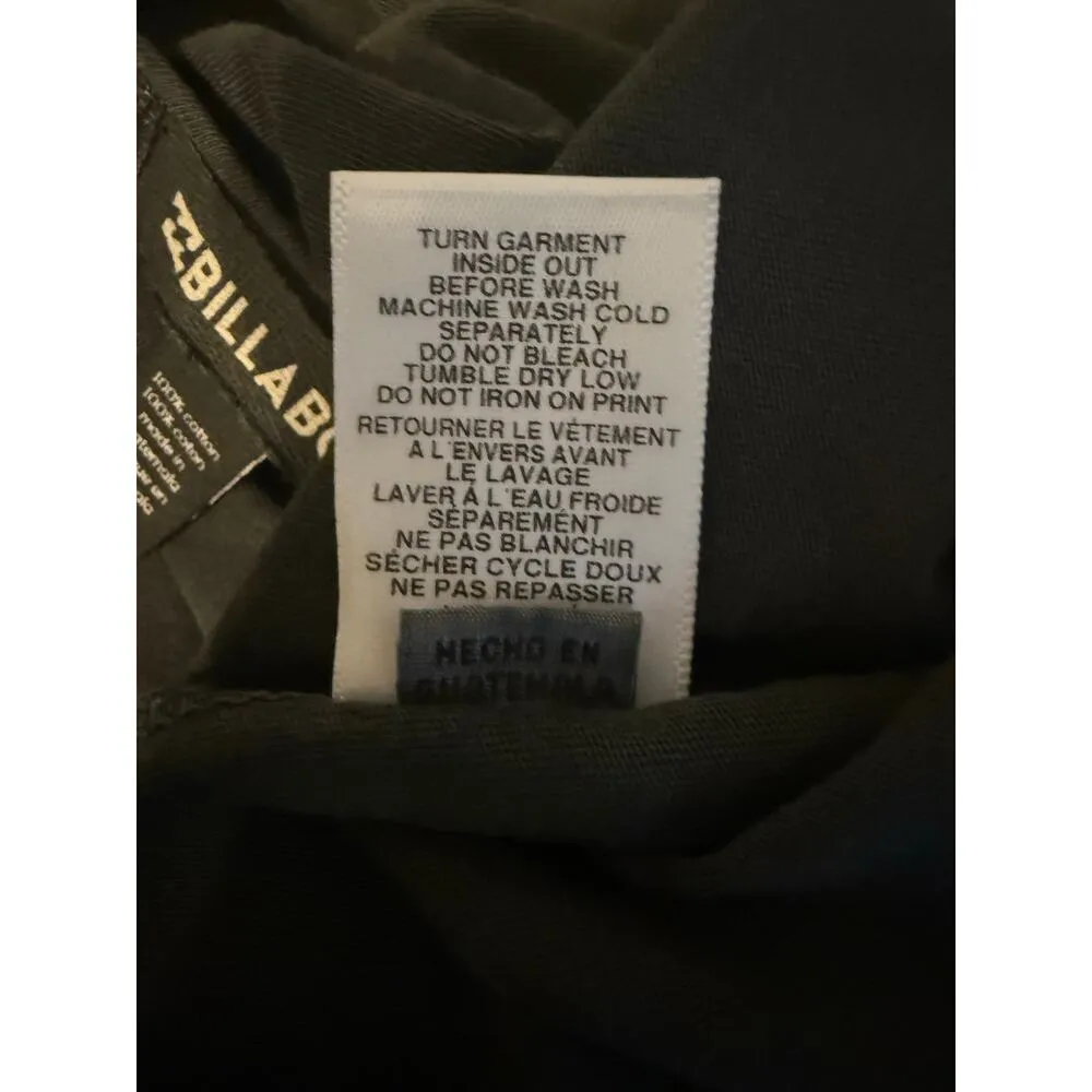 Billabong Top Short Sleeve Twist Back Laser Cut Out Detail Women’s Sz M Gray NWT - Image 5