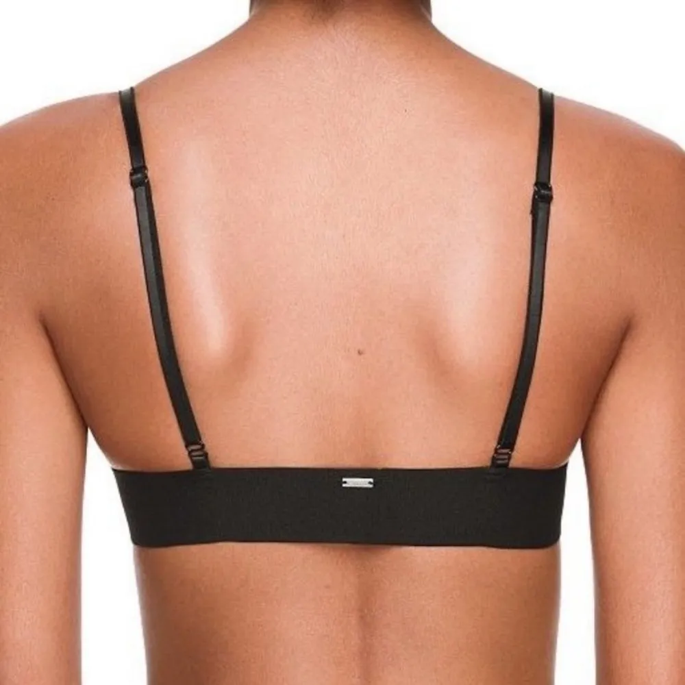 Victoria's Secret PINK black metallic bralette - Image 2