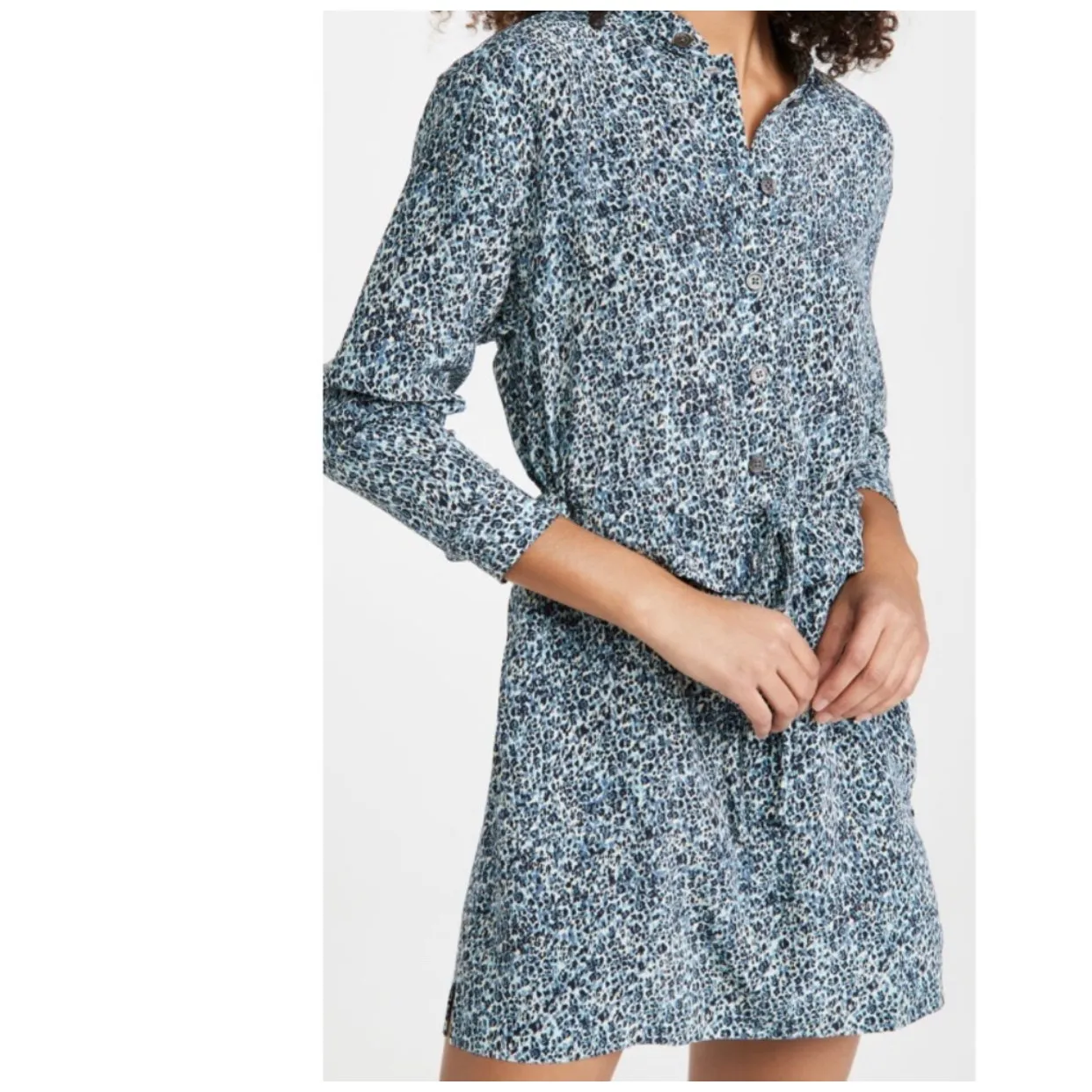 NWOT Equipment  Drawstring Waist Lizza Dress Size L - Image 2