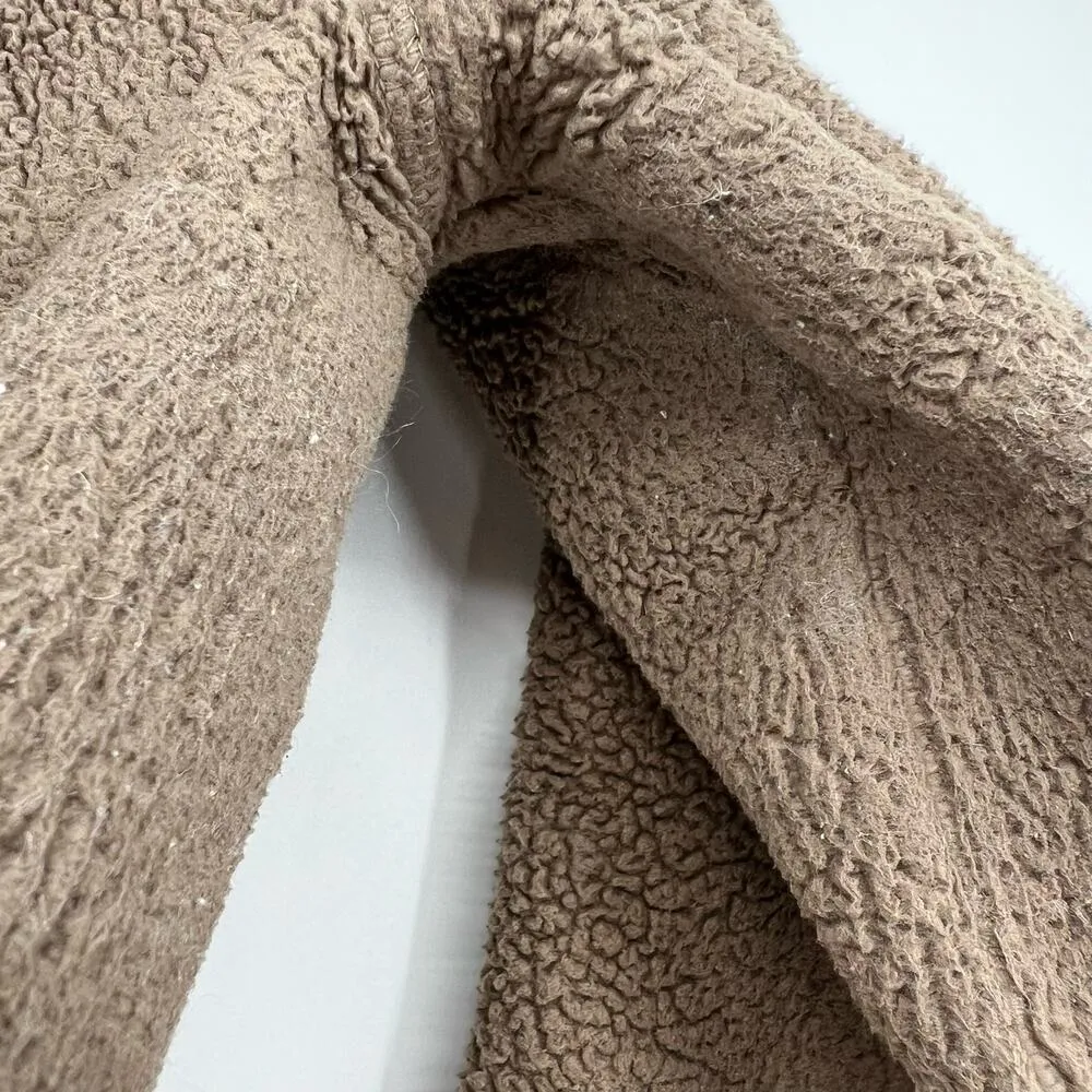 Marmot women's brown fuzzy sherpa full zip up jacket coat outdoor size small - Image 5