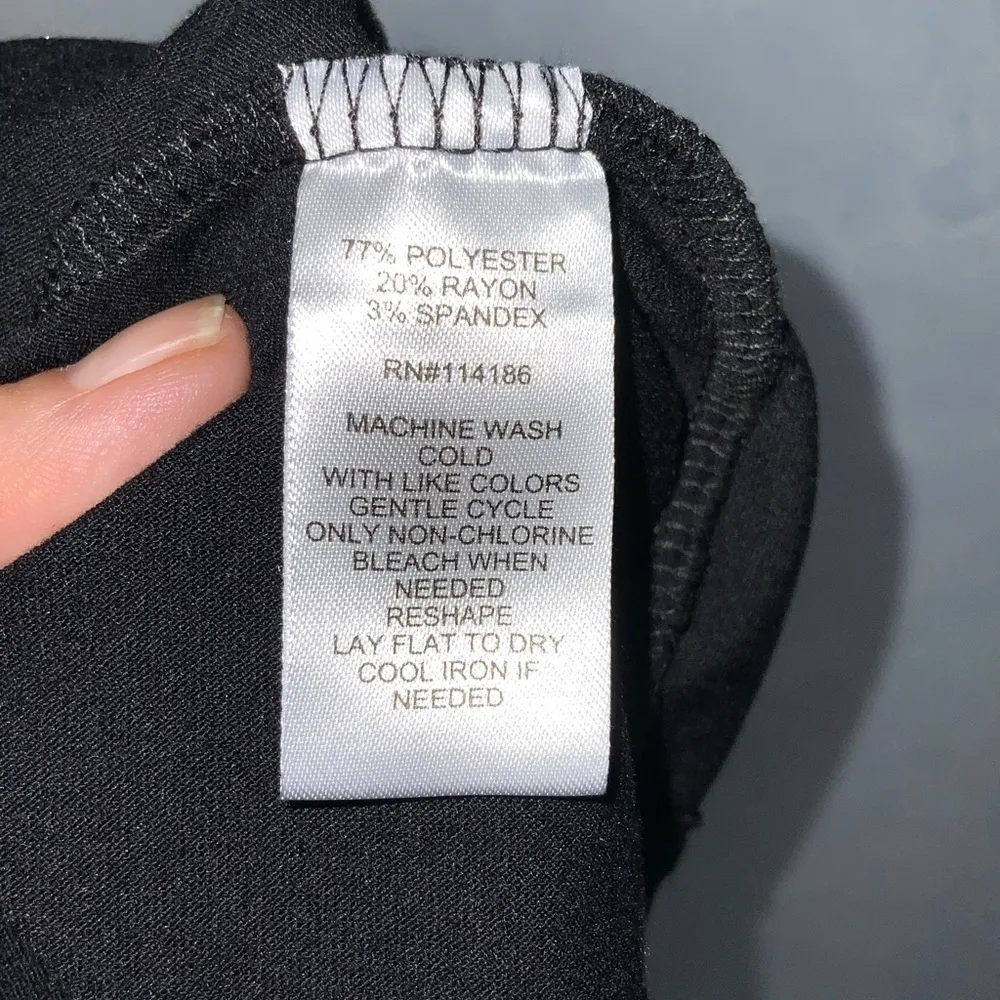 89th & Madison Black Short Sleeve Paris Glitter & Rhinestone T - Image 4